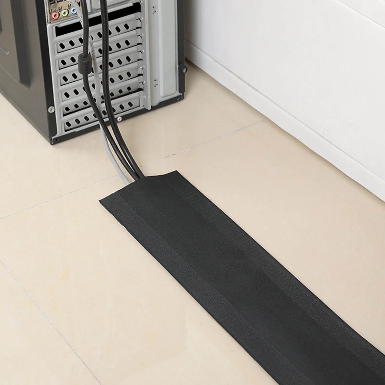 

3 Meters Cable Grip Strip Carpet Cable Cover Protector Wire Organizer Eliminates Trip Hazards Cord Management for Office and