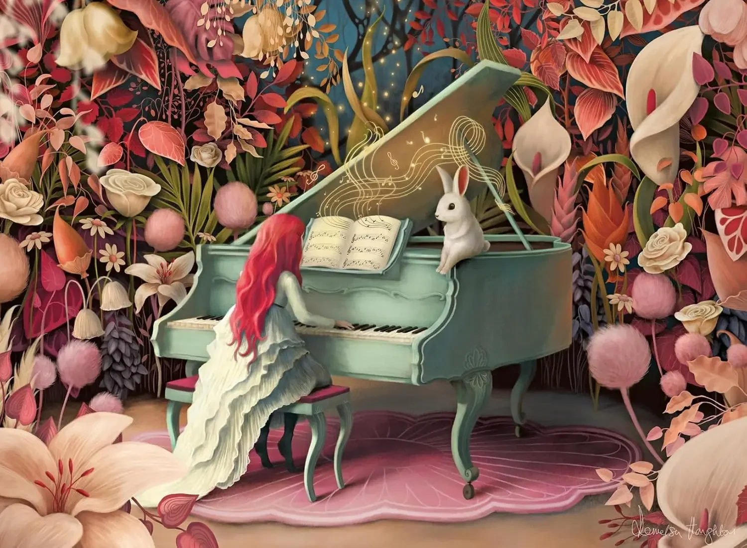 ตัวต่อจิ๊กซอว์รูปกระต่ายไม้ 520/500/300 ชิ้น สำหรับกิจกรรมครอบครัวที่ท้าทาย เกมปาร์ตี้ ของขวัญวันเกิด