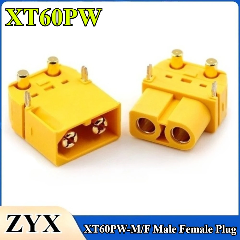 

XT60PW Plug Connector XT60 Upgrade Male Female Lithium Battery PCB Board DIY Parts for RC Balanced Car Wheelbarrow accessories