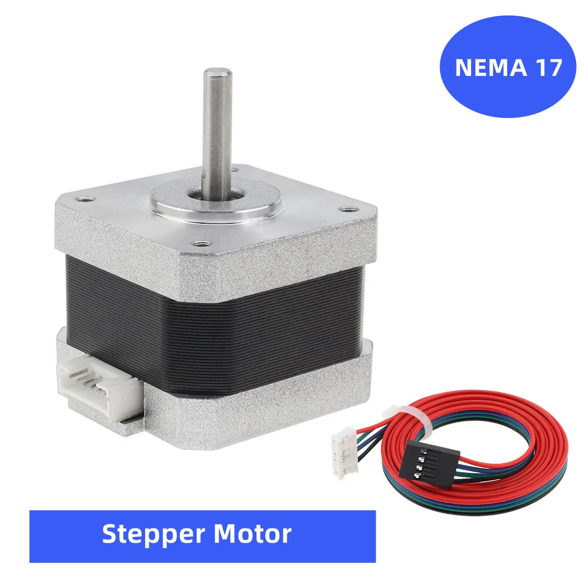 

Nema 17 Stepper Motor 42 Bipolar Motor 23/34/40/48/60mm 2 Phase 4 Wire for DIY CNC 3D Printer with 1M Cable and Connector