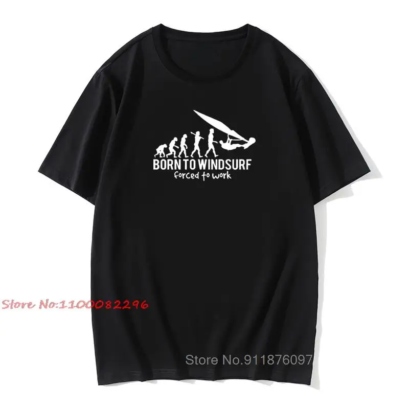 

New Tops & Tees Born To Windsurf Evolution Tops Tees T Shirt Men 3D Harajuku Retro Men T-shirt Aesthetic Oversized T Shirt