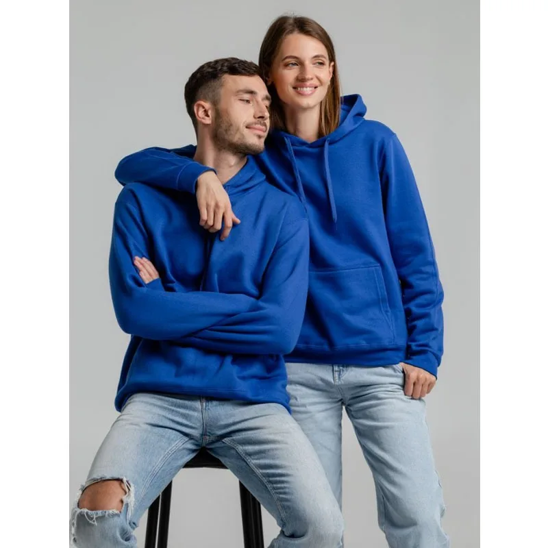 Winter Fleece Lined Hoodie Pullover Solid Color Thick Unisex Sports Casual Sweatshirt Multiple Colors Couple Outfit