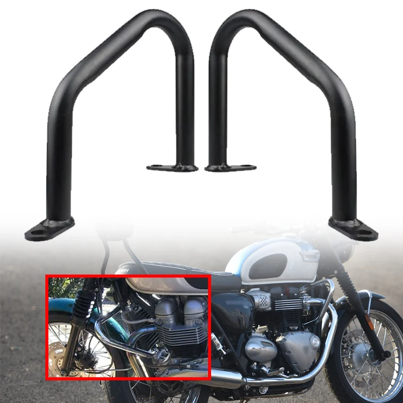 Подходит для Bonneville T100 T120 Bobber Street Cup Twin Thruxton 1200 2016-2022, аксессуары для мотоциклов, защита от падения двигателя Подходит для Bonneville T100 T120 Bobber Street Cup Twin Thruxton 1200 2016-2022, аксессуары для мотоциклов, защита от падения двигателя