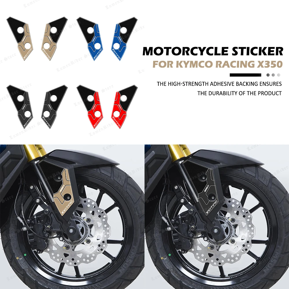 

For Kymco Racing X350 Motorcycle Accessories 3D Gel Resin Stickers Kit Guards Front Fender