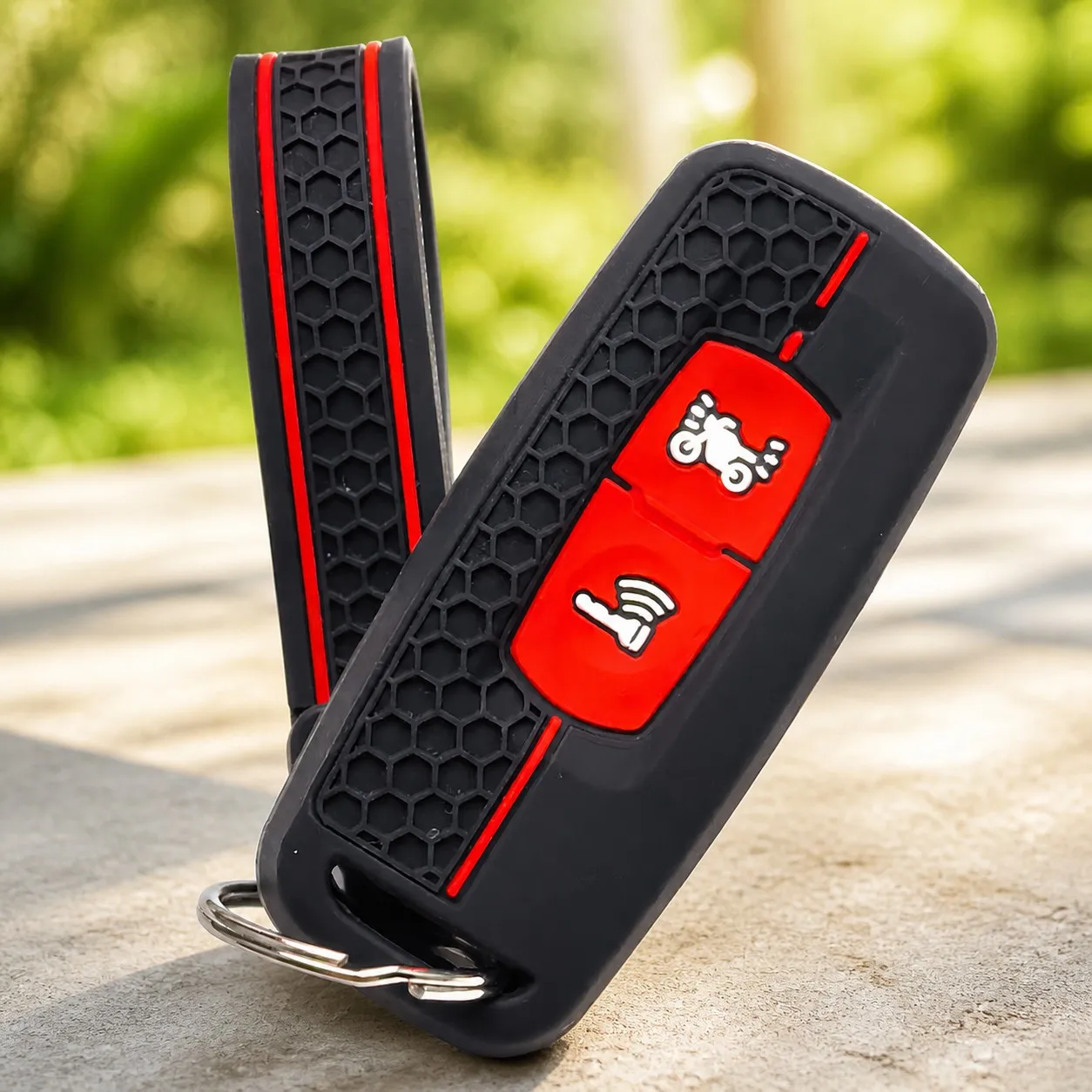 Silicone Motorcycle Smart Key Fob Cover for Honda PCX125 PCX150 PCX160 ADV150 Vario Click125 Shockproof Scooter Remote Key Shell