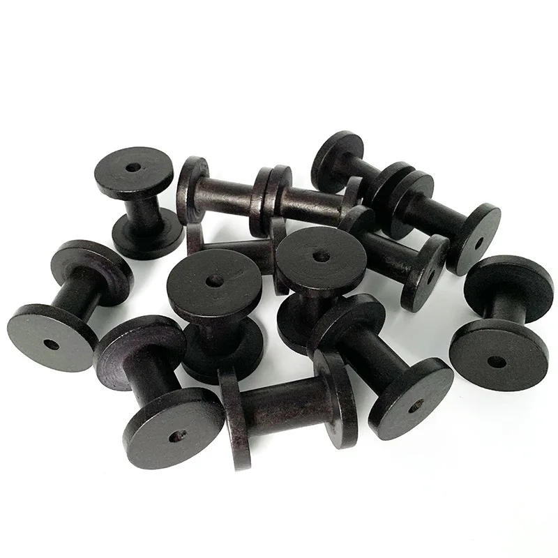 10Pcs/Set Vintage Natural Wooden Spools for Embroidery Sewing Ribbons Twine Wood Crafts Tools Cross Stitch DIY Reels Organizer
