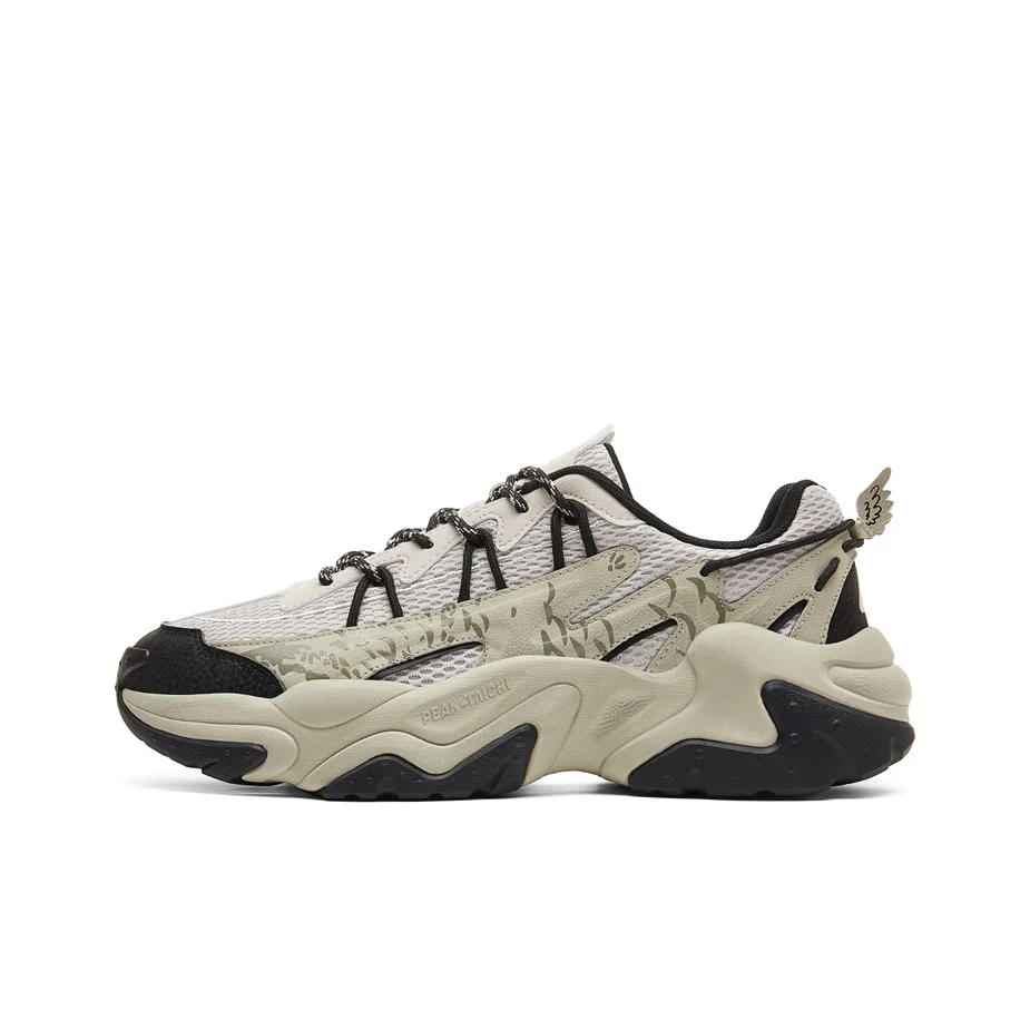 PEAK Casual Shoes Men's Low Top Khaki Green DE2640311
