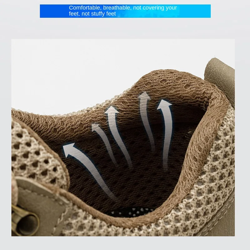 

Oulylan Anti-smash Steel Toe Safety Sneakers Male Anti-puncture Work Protective Shoes Men Wear-resistant Lightweight Labor Boots