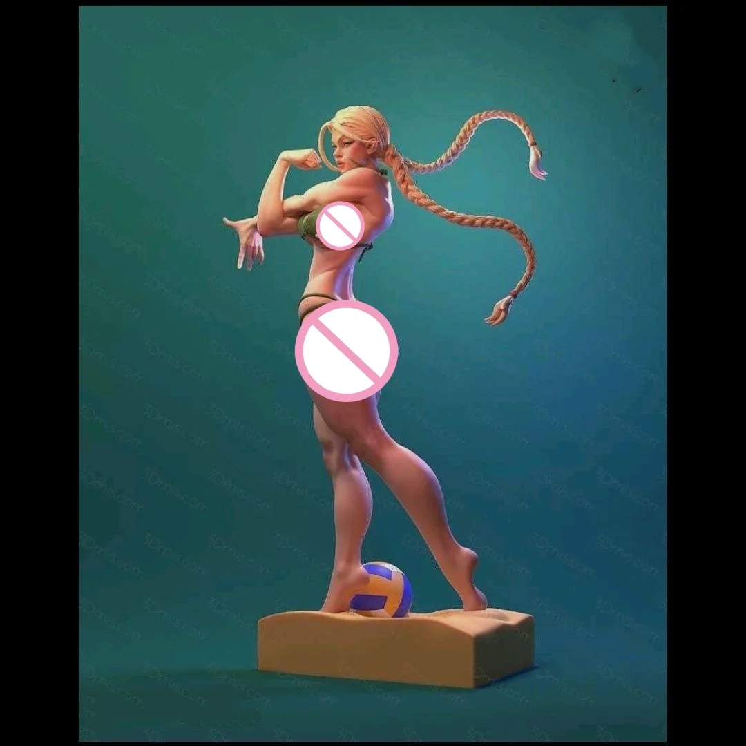 Figurine en résine à assembler, échelle 1/24, 80mm de hauteur, Kit de modèle à assembler, longue tresse, sexy, beauté de combat, Nsfw, deux versions, non assemblée, non peinte