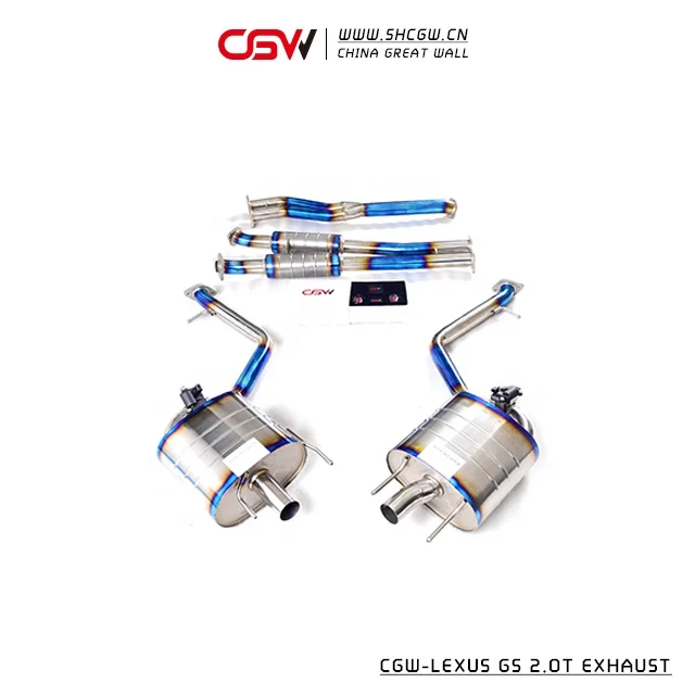 Titanium Sound Exhaust Muffler Tip with Remote Valve Control for  RC200T GS200T GS300 2.0T Cutout Exhaust Tip