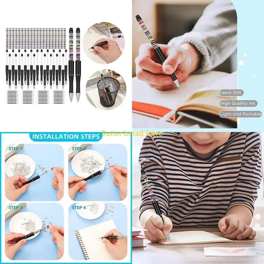 

W89C BallPoint Pen Bead Pen Pugle Пластинка из бисерасель