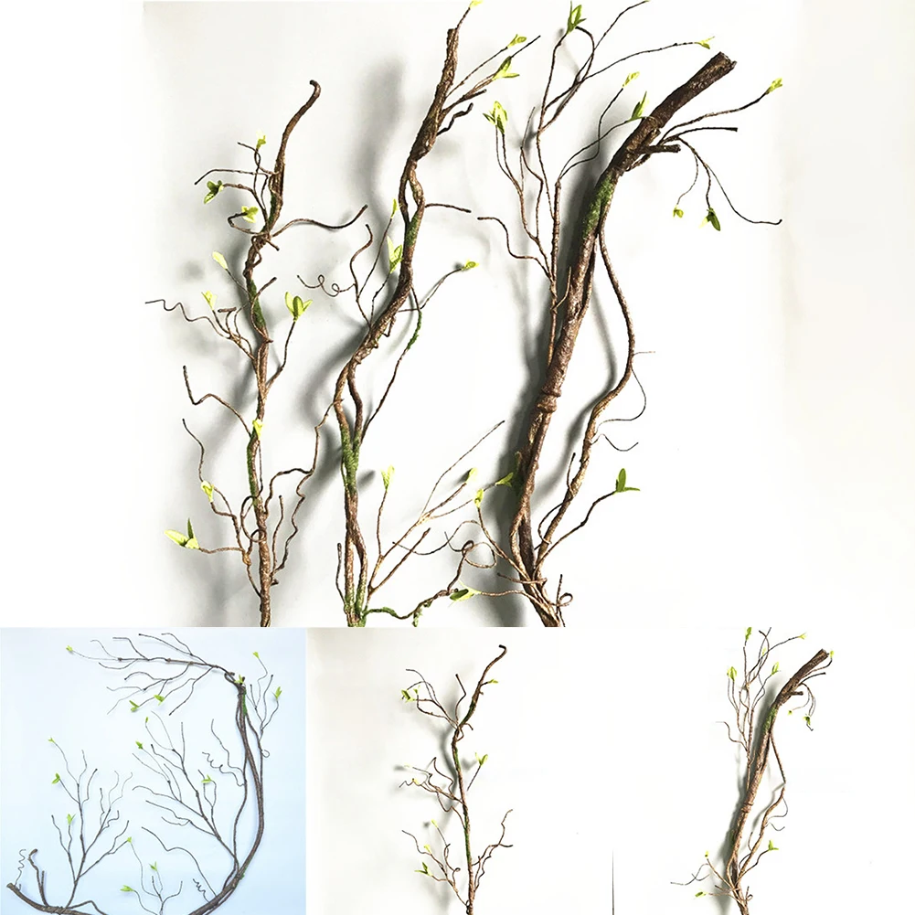 1Pc Artifical Rattan 90/180CM Tree Branches Artificial Rattan Hotel Vine Home Garden Decoration Simulated Dead Branches