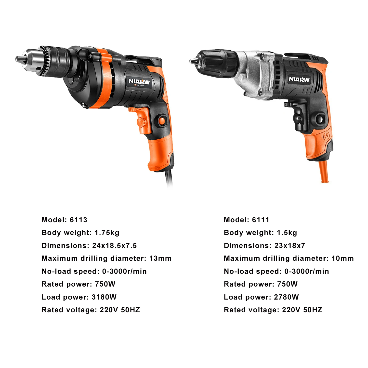 2680W Hand Electric Drill Industrial-grade Multi-functional Impact Drill Drilling Hole Household Electric Drill Tool 220V