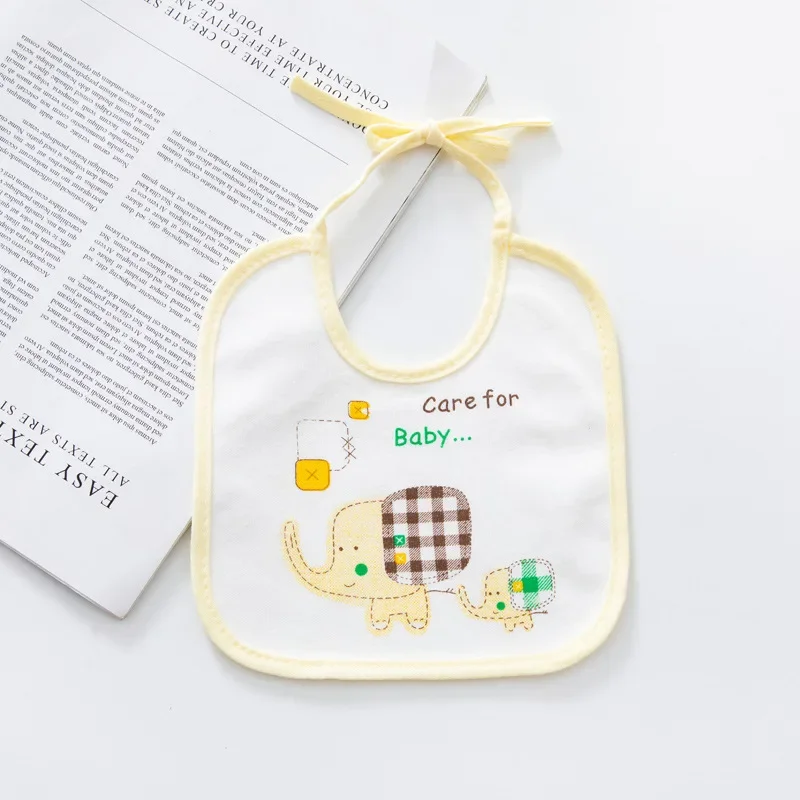 Baby Boy Bibs Newborn Accessories Burp Cloth Apron Elephant Girls Feeding Waterproof Infant Kids Feeding Childen's Freebie