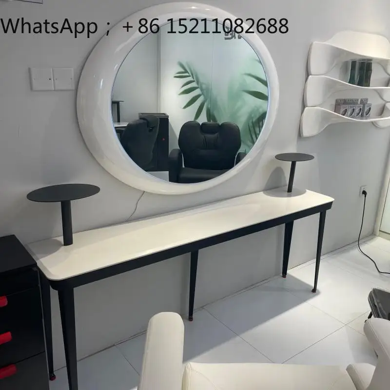 SCY barber shop mirror wall mirror table hair salon special perm and dyeing area simple hair cutting mirror