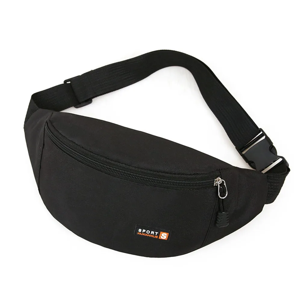 New Fashion Men Women Waist Bag Canvas Shoulder Crossbody Bags Casual Fanny Pack Phone Belt Bag Travel Chest Bag Banana Hip Bags