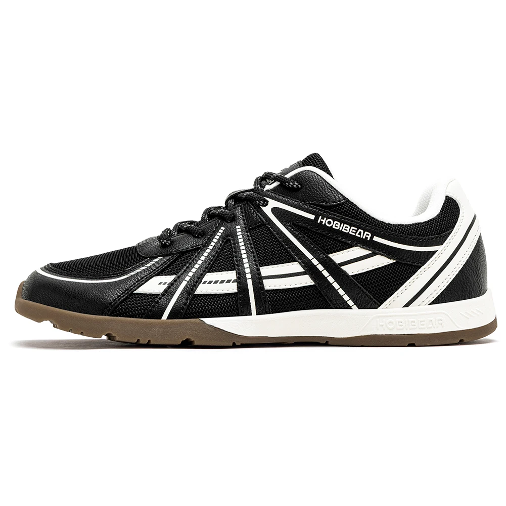 HOBIBEAR Barfuß-Laufschuhe mit breiter Zehenbox, Unisex Cross-Training-Sneaker, klassische Retro-Schnürschuhe – Detail 8