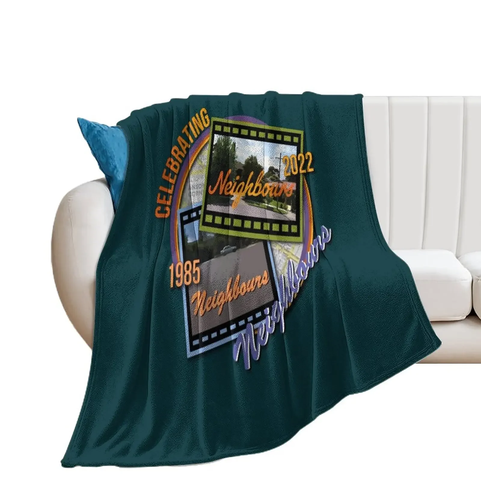 Celebrating Neighbours Throw Blanket Loose Extra Large Throw For Decorative Sofa Soft Plaid Blankets