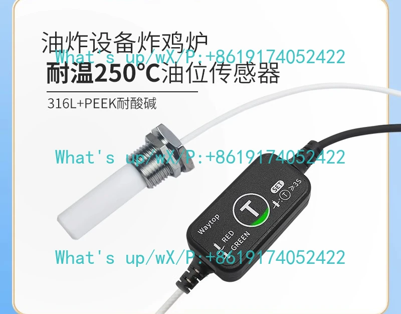Probe 4/2 split tooth - length 68/39mm, high temperature automatic refueling contact oil level probe sensor
