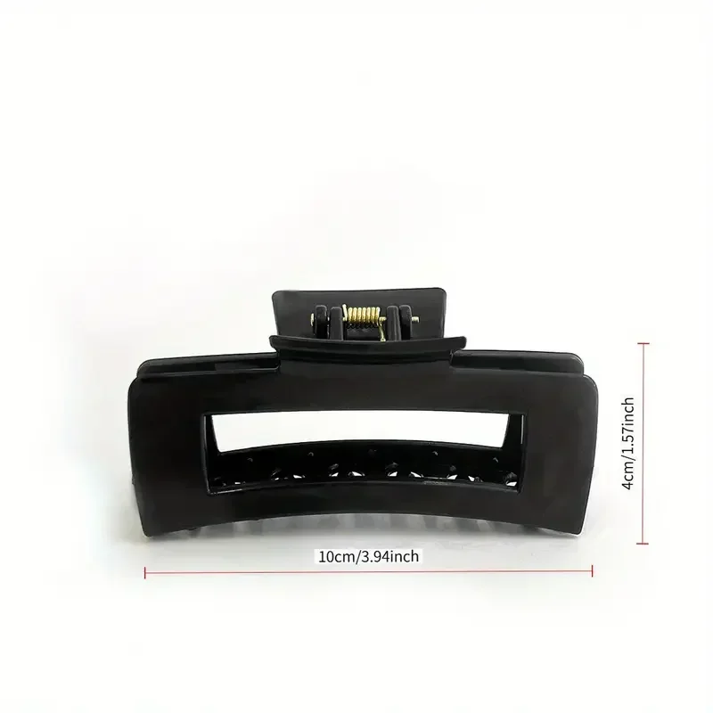 مشبك شعر سمك القرش من السيليكون الناعم الكبير - تصميم مريح مرن ومضاد للانزلاق ولا يسبب ضررًا، مشابك للجنسين للشعر السميك أو الناعم