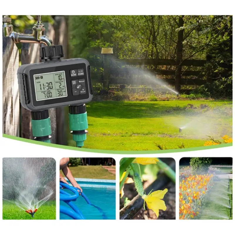 ABZC-Smart Water Timer Automatic Irrigation System Withlcd Display Timed Watering Smart Irrigation Equipment