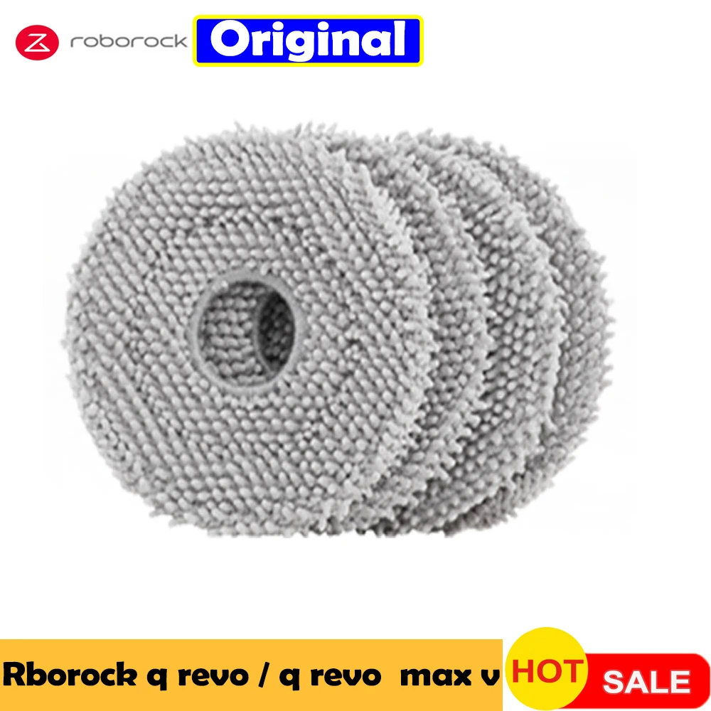 Original roborock Qrevo Master/q revo q revo series accessories Mop Cloth Robot Vacuum Cleaner Thickening Rotating Mops Pad Part