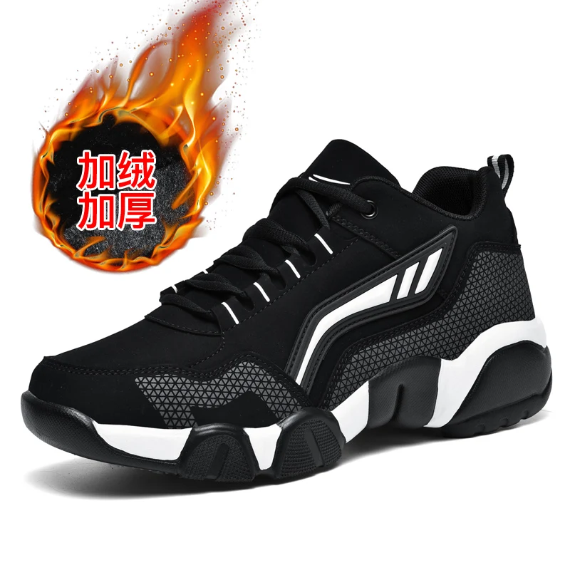 

Мужские кроссовки большого размера 38-48, зимние термобелье, износостойкие уличные кроссовки, нескользящие кроссовки для бега