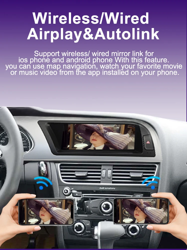 AUTOTOP 8,8 "Linux Auto Multimedia Stereo Für Audi A4 A4L B8 2009-2012 Drahtlose Carplay Android Auto Airplay Mirrorlink Bluetooth – Detail 7