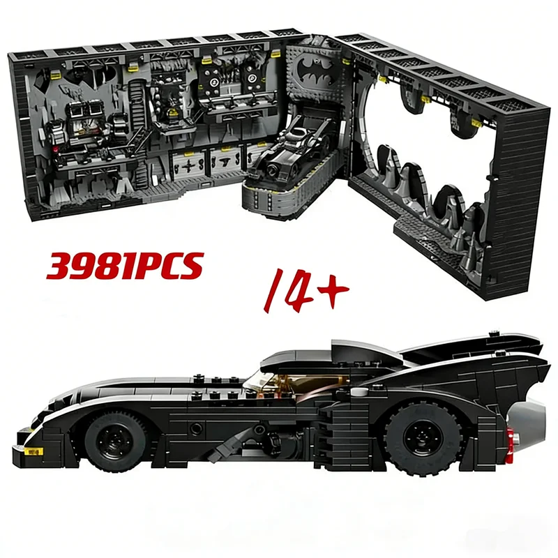 

2026 New 3981PCS 76252 Batcave Shadow Box Famous Movie Building Blocks Bricks Toys For Kids Boys Adult Birthday Gifts