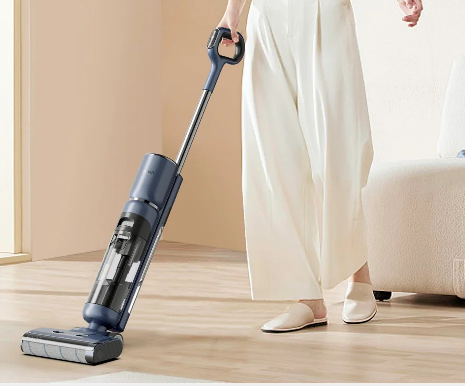 مكنسة كهربائية محمولة الكل في واحد، ممسحة تنظيف رطبة وجافة، لاسلكية مناسبة لسجاد الأرضيات