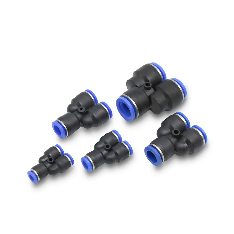 Pneumatic Fitting Pipe Connector Tube Air Quick Fittings Water Push In Hose Plastic 4mm 6mm 8mm 10mm 12mmPV PE PU PY Connectors