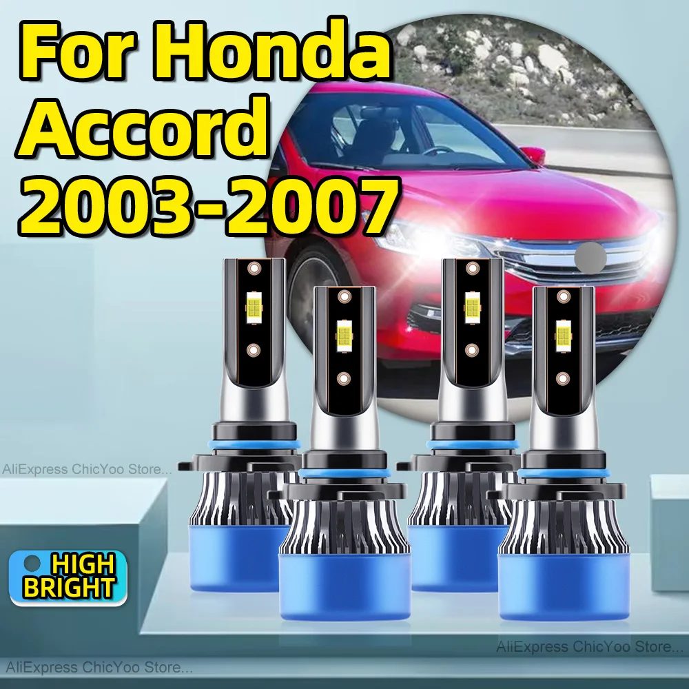 

2/4Pcs LED Headlights 28000LM Bright 9005 9006 Auto Bulbs 6000K CANBUS Car Lamp For Honda Accord 2003 2004 2005 2006 2007