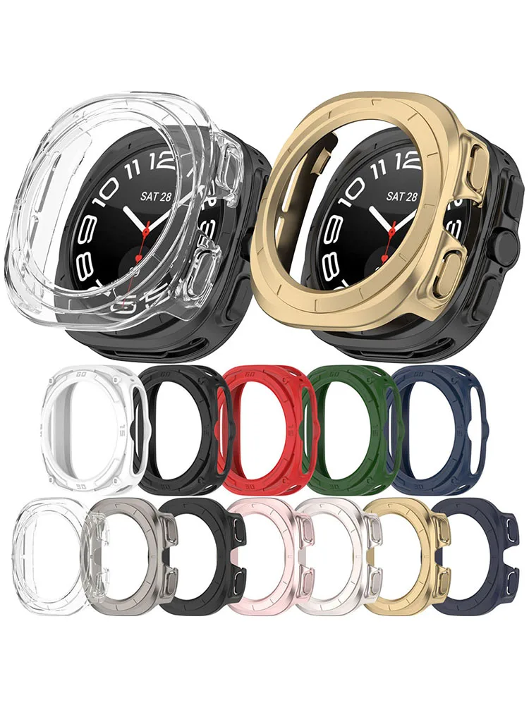BEHUA Schutzhülle für Samsung Galaxy Watch Ultra Ultra2 47mm PC-Abdeckung Bildschirmschutz Stoßfängerhülle Zubehör – Detail 3