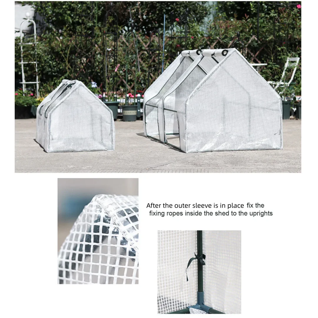 Flower room planting vegetable mesh greenhouse insulation pots greenhouse greenhouse tower type rainproof greenhouse