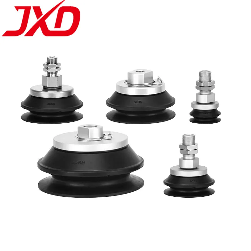 

JXD SMC ZP3E-T63/80/100/125BM Robot Heavy Duty Black Rubber Pneumatic Vacuum Suction Cup Sucker