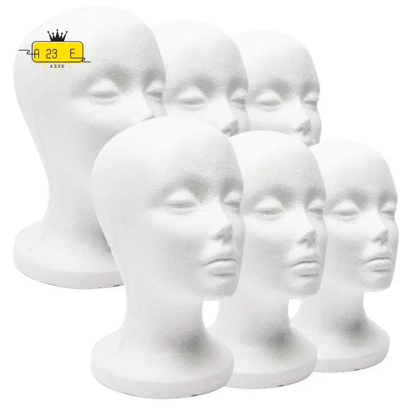 

A23E-пенопластовая модель головы манекена, солнцезащитные очки, подставка для очков, шляпа, кепка, держатель для дисплея, гарнитура, подставка для головы манекена, стойка