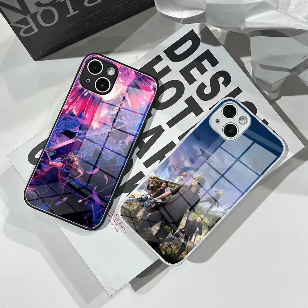 

Final Fantasy 7 Phone Case Tempered Glass For IPhone 17 16 15 Pro Max 14 13 12 Mini Plus Samsung S25 24 23 Ultra phone case