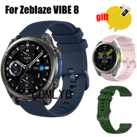 For Zeblaze VIBE 8 Strap Smart Watch Silicone Bracelet Band Screen Protector Film
