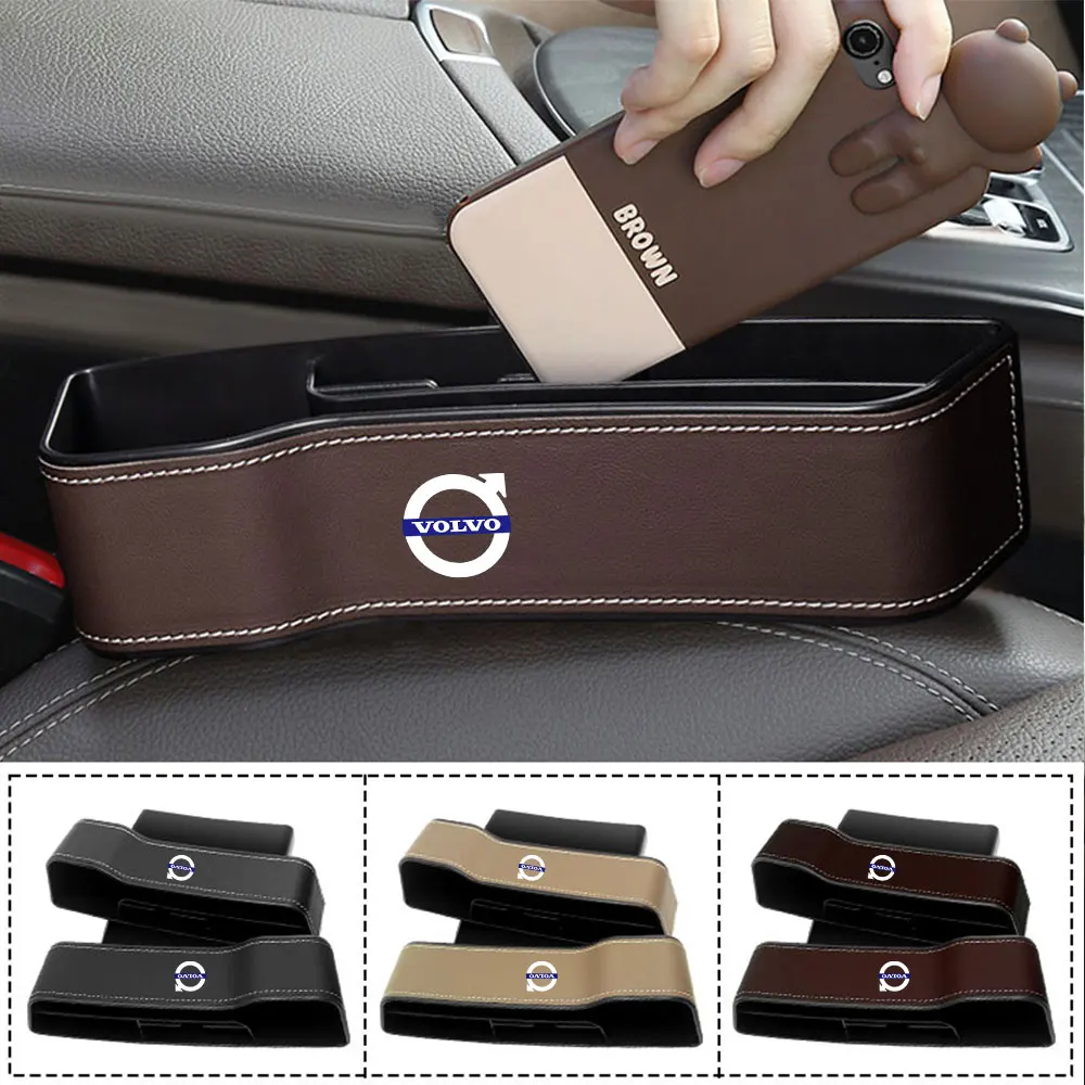 

НОВЫЙ кожаный ящик для хранения автомобильного сиденья, автоаксессуары для Volvo Rdesign T6 AWD C30 C70 S70 S40 S60 S90 V40 V50 V60