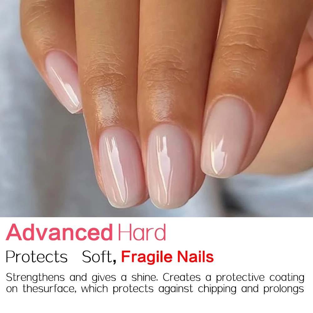 كوديس جل 20 مللي مقوي الأظافر الوردي الطبيعي طلاء نمو الأظافر التجفيف السريع يحمي رقيقة لينة الأظافر إصلاح تصلب قاعدة النفط