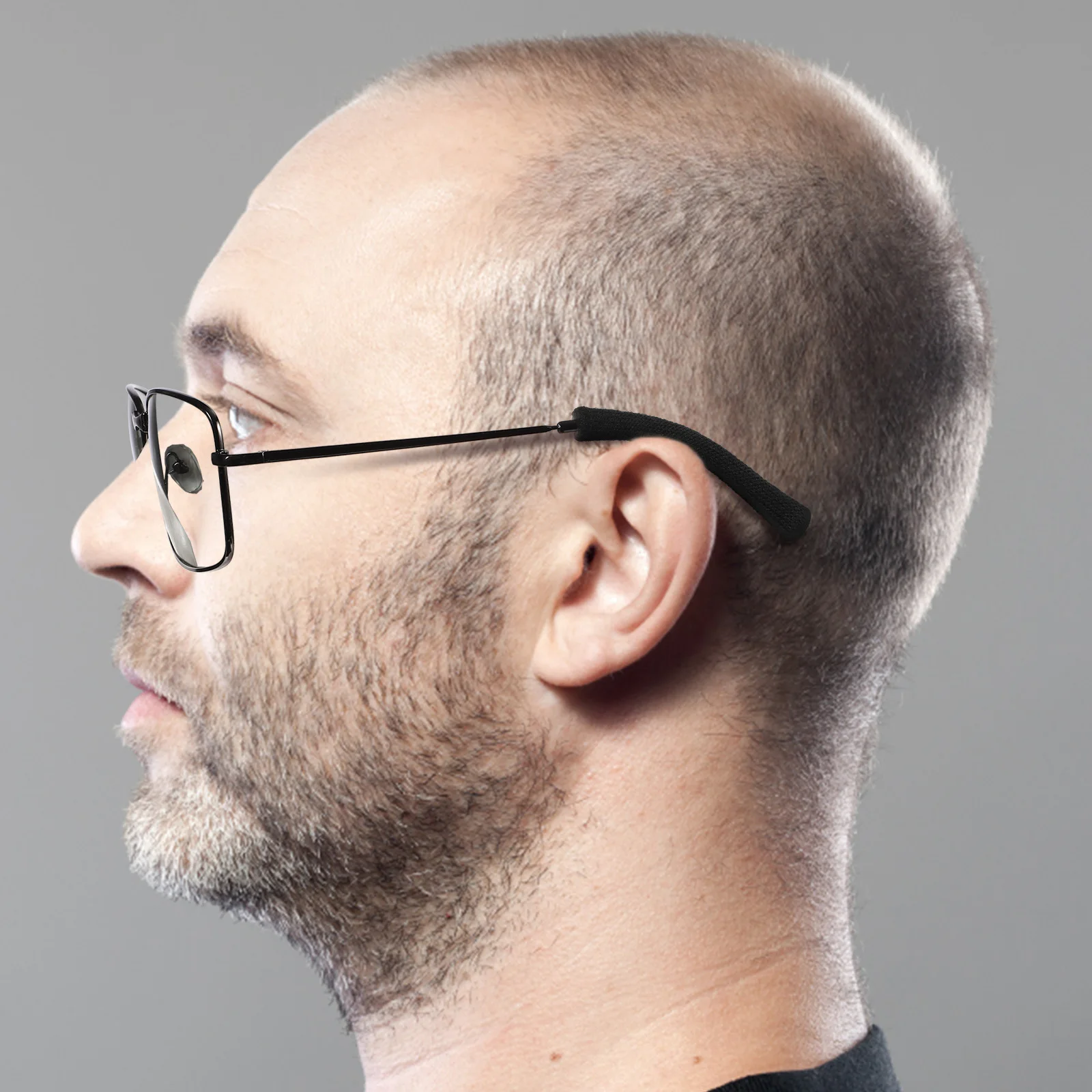 

2Pairs Glasses Temple Tips Knitting Sleeves Elastic Soft Anti Slip Glasses Ear Cushions Eyeglass Ear Pads Retainer Accessories