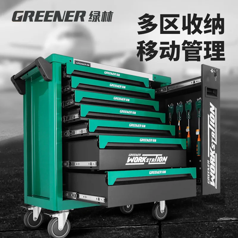

Heavy-duty auto repair hardware toolbox Multifunctional maintenance cart Car room tool cabinet