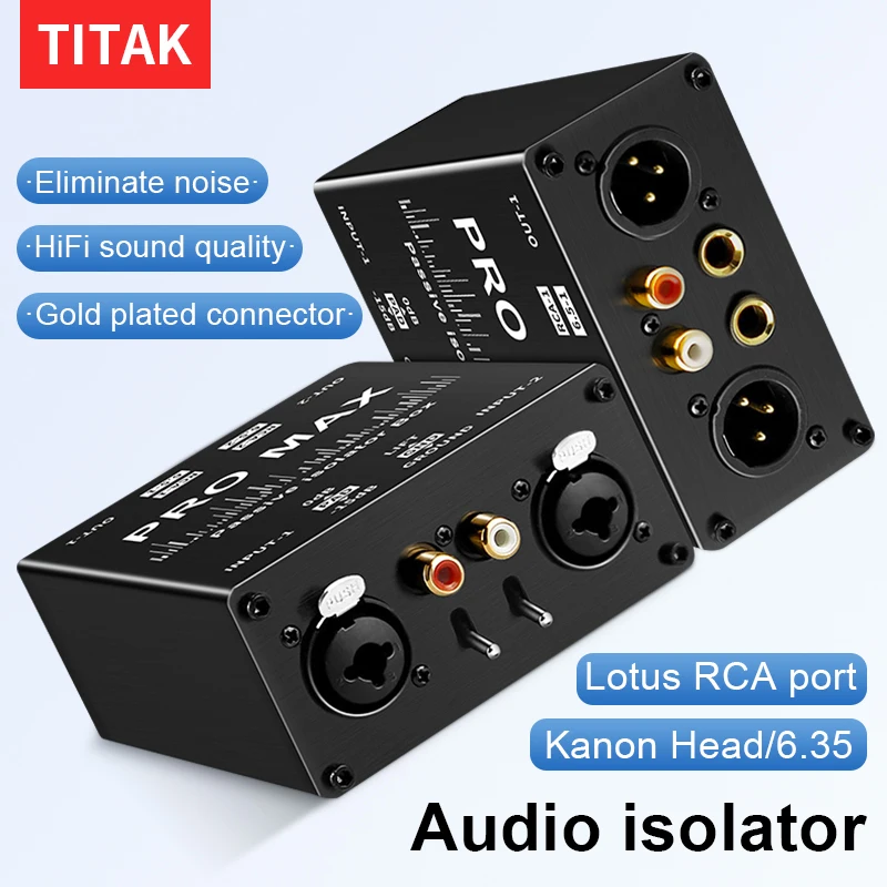 

Аудиоизолятор (1 шт.) для устранения шумов, двухканальный, 6.5 XLR, для микшеров