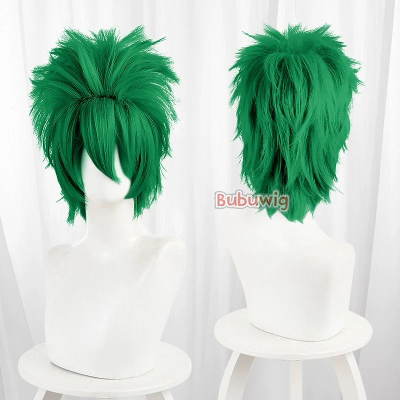 Bubuwig Synthetic Hair 30cm Short Straight Anime Classic Cosplay Wigs 49 Colors Black White Blonde Red Purple Wig Heat Resistant - Image 2