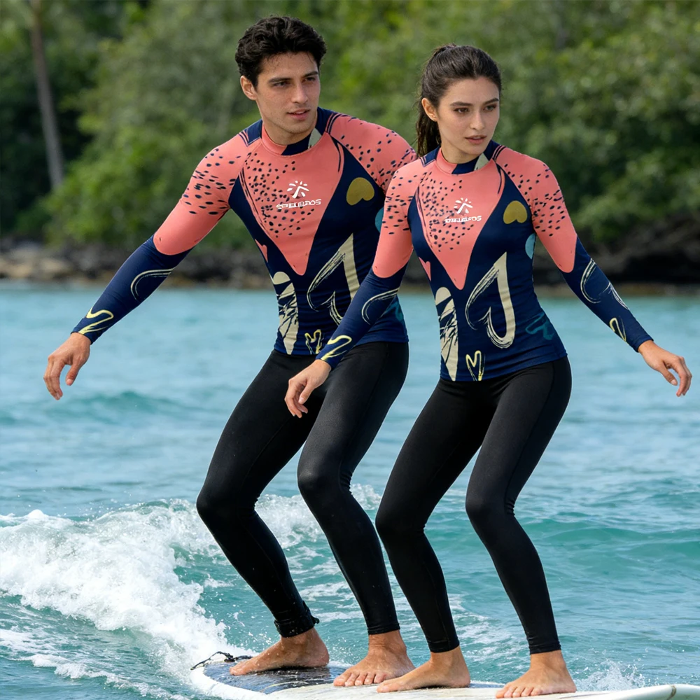 

Long Sleeve Sailing Top Wear Rash Guard Surfing Shirt UPF50+ Lightweight Luxe Beach Swim T-shirt for Water Sport Fishing Touring