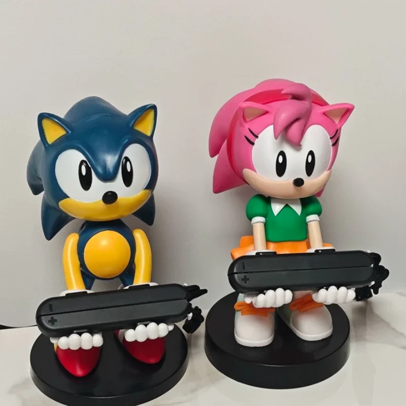 Anime Phone Holder Switch PS4 PS5 Xbox Game Controller Holder Action  Model Gaming Hobby18cm Sonic The Hedgehog Action Figures