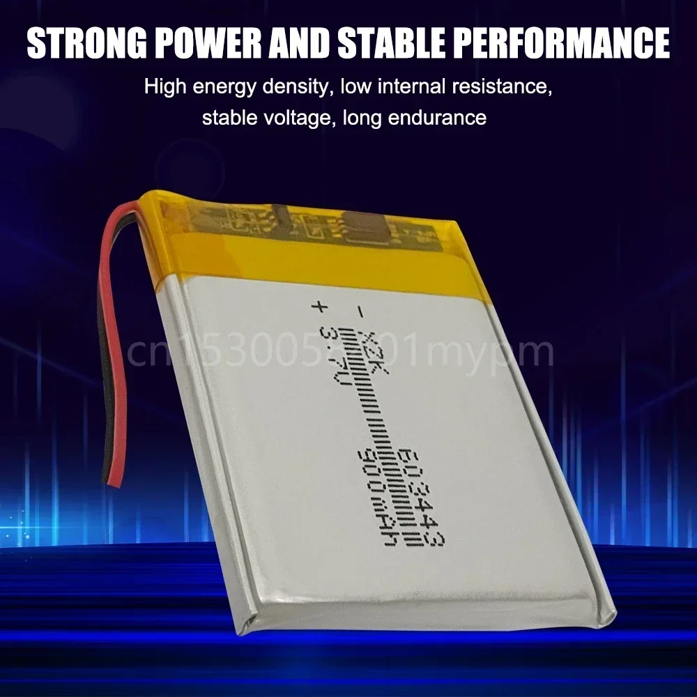 603443 3.7V 900mAh 063443แบตเตอรี่ลิเธียมโพลิเมอร์ชาร์จซ้ำได้สำหรับ MP4 PSP DVD Pad e-book เตือนอัจฉริยะกล้องล็อคอัจฉริยะ