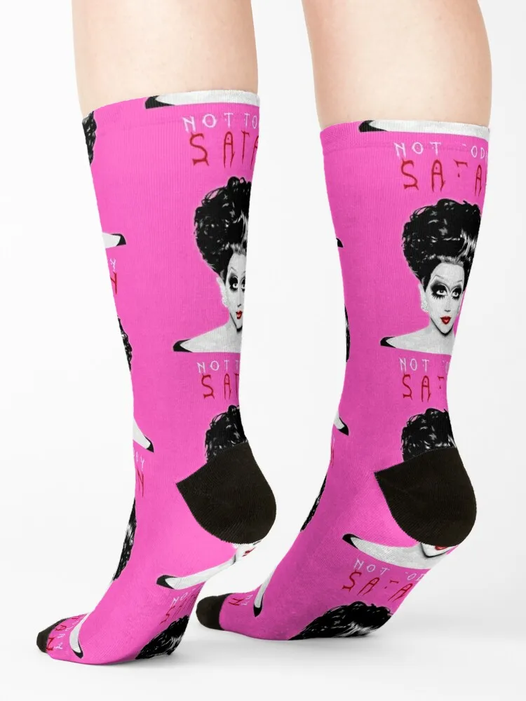 Bianca Del Rio Not Today Satan Socks winter gifts anti slip football hip hop warm winter Men's Socks Women's