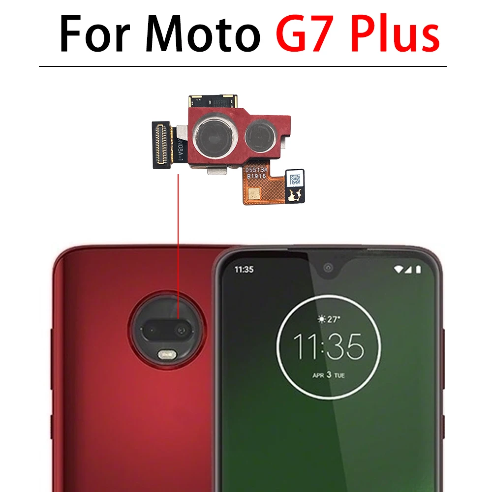 Tested Rear Big Back Camera Module Flex Cable Replacement Part F​or Motorola Moto G Stylus 2021 G7 G5 Plus G9 Play G8 Power Lite