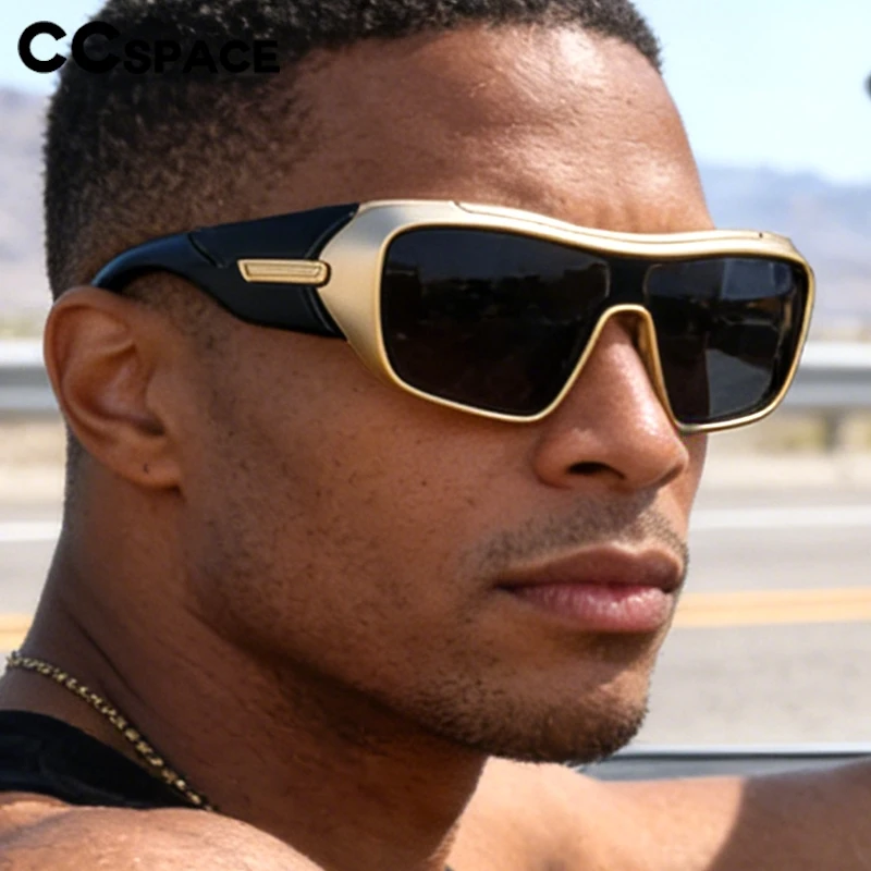 Large Frame Brand Sunglasses Men's Outdoor Sports Sunglasses Ladies Cycling Windproof Sunglasses All-in-one Mirror '